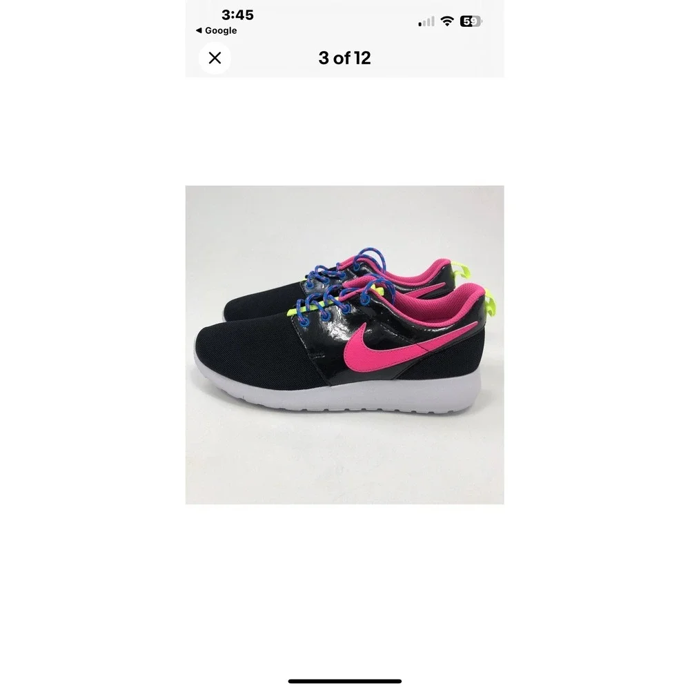 Nike Rose One G S Trainers Black Gym Free 48 Size 6Y‎